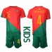 Portugal Ruben Dias #4 Replika Babykläder Hemma matchkläder barn VM 2022 Korta ärmar (+ Korta byxor)